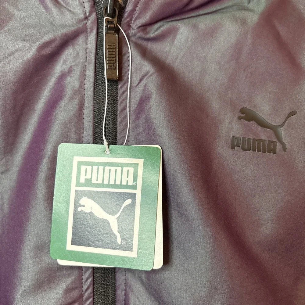 PUMA Iridescent‎ Bomber Jacket -Womens Size S Plum / Purple NWT